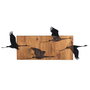 Wallity Goose Accesorio decorativo de pared Negro y Nogal